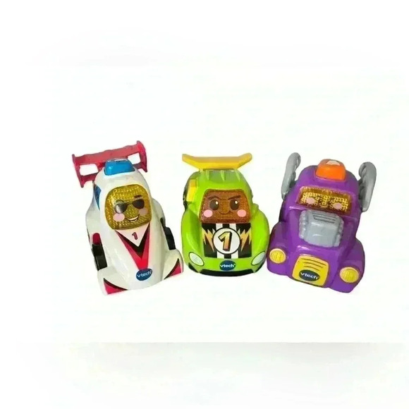 Lot of 3 VtechwGo! Go! Smart Wheels Race Cars- All Work! - Picture 1 of 6